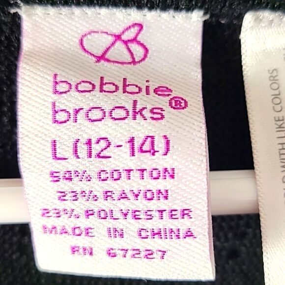 Bobbie Brooks Vintage Sweater, Black Purple & White Zigzag Lines Cowl Neck Large - Picture 7 of 7